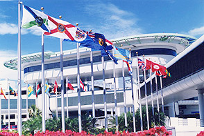 International Flag Display and VIP Parking