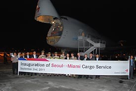 MIA WELCOMES NEW CARGO SERVICE BY ASIANA AIRLINES