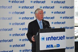 LOW-COST CARRIER INTERJET BEGINS MEXICO CITY SERVICE AT MIA
