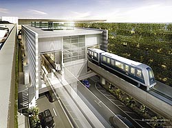 where they will board one of MIA Mover’s eight train cars and be transported across Le Jeune Road to the RCC.