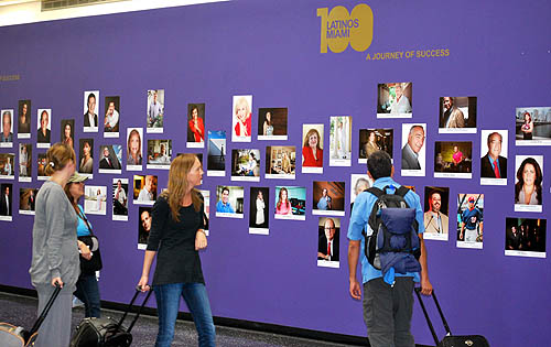  100 Latinos Miami Exhibition At MIA.