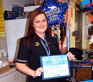 American Eagle flight attendant Meghan Rafferty