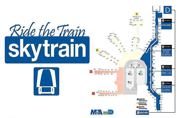 Click to enlrage Skytrain D map - North Terminal