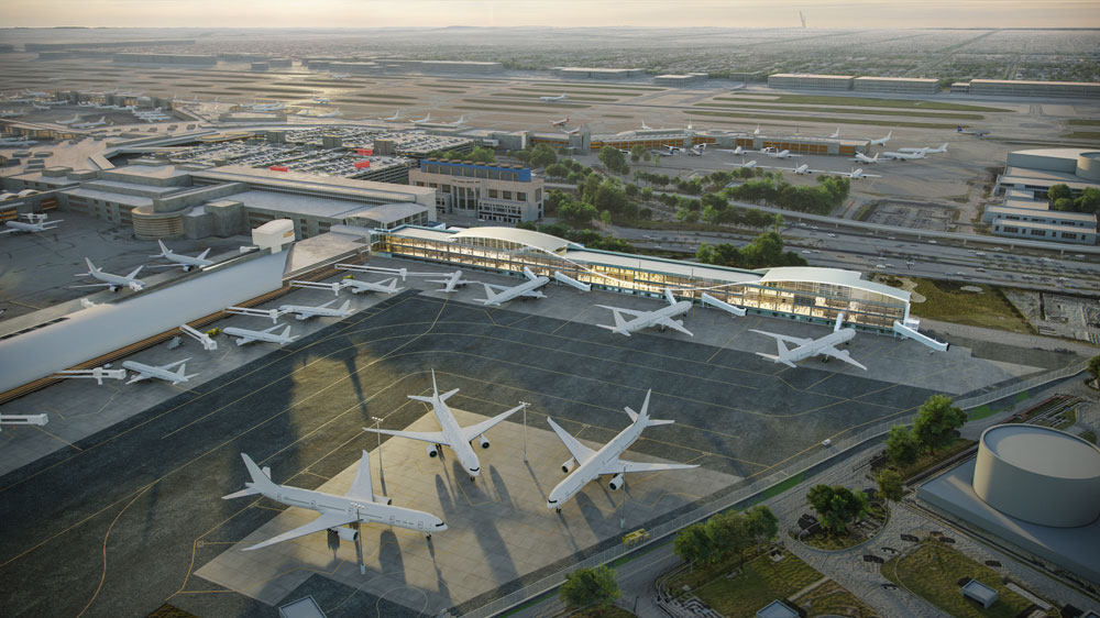 Concourse K Rendering with Apron