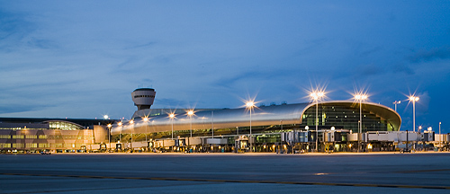 View of MIA's South Terminal from ramp area